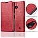 Custodia Compatibile Con Nokia Lumia 550 In Rosso Mela - Coperchio Protettiva Con Chiusura Magnetica, Funzione Stand E Tasca Per Le Carte - Foto miniatura 4