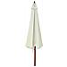 Ombrellone da Esterno con Palo in Legno 330 cm Bianco Sabbia - Foto miniatura 3