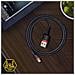 Cafule Cavo Usb-a / Usb-c Qc 3.0 3a 0,5 M - Nero E Rosso - Foto miniatura 3