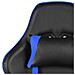 Sedia Da Gaming Girevole Con Poggiapiedi Blu In Pvc - Foto miniatura 7