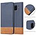 Custodia Compatibile Con Samsung Galaxy J6 2018 In Blu Scuro Marrone - Coperchio Protettiva Con Chiusura Magnetica, Funzione Stand E Tasca Per Le Carte - Foto miniatura 6