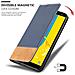 Custodia Compatibile Con Samsung Galaxy J6 2018 In Blu Scuro Marrone - Coperchio Protettiva Con Chiusura Magnetica, Funzione Stand E Tasca Per Le Carte - Foto miniatura 7