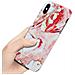 Custodia Compatibile Con Apple Iphone X / Xs In Marmo Rosa Bianco No. 20 - Coperchio Protettivo In Silicone Tpu Con Motivo A Mosaico - Foto miniatura 5