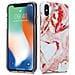 Custodia Compatibile Con Apple Iphone X / Xs In Marmo Rosa Bianco No. 20 - Coperchio Protettivo In Silicone Tpu Con Motivo A Mosaico - Foto miniatura 6