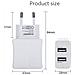 Caricabatterie Da Casa Originale Hwl-3090w 2 Porte Usb Universale White - Foto miniatura 3