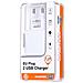 Caricabatterie Da Casa Originale Hwl-3090w 2 Porte Usb Universale White - Foto miniatura 5