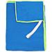 Telo Mare Spiaggia Piscina In Microfibra Tinta Unita Con Bordo Modello Fit Colore Blue - Foto miniatura 5