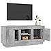 Mobile Porta Tv Grigio Cemento 102x35x45cm In Legno Multistrato - Foto miniatura 5