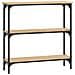 Tavolino Consolle Rovere Sonoma 75x22,5x75cm Legno Multistrato - Foto miniatura 2