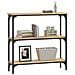 Tavolino Consolle Rovere Sonoma 75x22,5x75cm Legno Multistrato - Foto miniatura 3