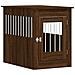 Gabbia Cani Arredamento Rovere Marrone 55x80x68cm Multistrato - Foto miniatura 1