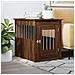 Gabbia Cani Arredamento Rovere Marrone 55x80x68cm Multistrato - Foto miniatura 8
