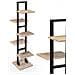 Trade Shop - Scaffale Portaoggetti Libreria 5 Ripiani Legno 30x30x131 Cm Metallo Nero 783197 - Foto miniatura 1