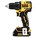 DCD708S2T-QW trapano 1650 Giri /min Senza chiave 1,1 kg Giallo - Foto miniatura 3