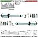 Attuatori Elettromeccanici Stelo Retrattile Reversibili Corsa 600 Mm 230 V Per Cancello Battente 2 Ante Da 3,5 Metri S - Foto miniatura 1