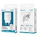 Caricabatteria Rete 2.4a Doppia Porta Usb-a Smart Charge Bianco Abs - Foto miniatura 1