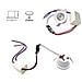 Faretto Led 1 Watt Incasso Mini Punto Luce Calda 3000k Bordo Bianco - Foto miniatura 3