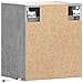 Mobili TV a Parete con Luci LED 2pz Grigio Cemento 41x31x45 cm - Foto miniatura 8