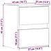 Mobili TV a Parete con Luci LED 2pz Grigio Cemento 41x31x45 cm - Foto miniatura 9