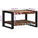 Tavolino Salotto Multicolore 70x50x38cm Legno Massello Recupero - Foto miniatura 4