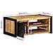 Tavolino Da Salotto 90x50x36 Cm Legno Massello Di Mango Grezzo - Foto miniatura 3