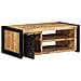 Tavolino Da Salotto 90x50x36 Cm Legno Massello Di Mango Grezzo - Foto miniatura 5