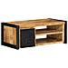 Tavolino Da Salotto 90x50x36 Cm Legno Massello Di Mango Grezzo - Foto miniatura 7