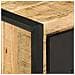Tavolino Da Salotto 90x50x36 Cm Legno Massello Di Mango Grezzo - Foto miniatura 8