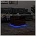Lusso Casadino -  Tavolino Da Soggiorno Con Luci Led Rovere Marrone 50x49x40 Cm - Foto miniatura 4