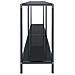 Tavolo Consolle Nero 140x35x75,5 Cm In Vetro Temperato - Foto miniatura 3