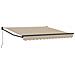 Tenda Retrattile Manuale  Beige 350x250 cm, Tessuto Sostitutivo per Tenda  per Telaio 3.5x2.5 m Beige - Foto miniatura 1