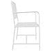 Panchina Bianco Metallo 103.5 x 51.5 x 90 cm Resistente - Foto miniatura 5