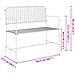 Panchina Bianco Metallo 103.5 x 51.5 x 90 cm Resistente - Foto miniatura 9