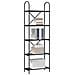 Libreria Rovere nero 60 x 30 x 183 cm Legno multistrato - Foto miniatura 3