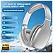 Cuffie Wireless Over-ear Bluetooth 5.4 Con Audio Stereo E Lunga Durata Della Batteria Silver - Foto miniatura 6