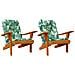 Cuscino per Sedia 2 pcs Verde 58 x 77 x 4.5 cm Tessuto Oxford - Foto miniatura 1