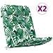 Cuscino per Sedia 2 pcs Verde 58 x 77 x 4.5 cm Tessuto Oxford - Foto miniatura 3