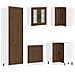 Set Mobili da Cucina 14 pz Kalmar Rovere Marrone in Truciolato - Foto miniatura 5