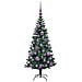 Albero di Natale artificiale con luci integrate Verde 120 cm - Foto miniatura 4