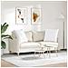 Cuscini da Divano 2 pcs Bianco 80 x 80 cm Tessuto - Foto miniatura 4