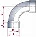 Curva Pvc-u 90° 32mm Pn16 Per Tubi - Foto miniatura 2