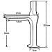 Rubinetto per lavabo da bagno, Blackswan, tipo M79, modello nero opaco, misura 22,5 cm - Foto miniatura 4