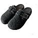 Pantofole Morbide Grigio Scuro Compatibili Con Birkenstock, Zoccoli Caldi Tipo Lana Con Cinturino Incrociato Regolabile 37 - Foto miniatura 1
