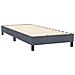 Letto a Molle con Materasso e LED Grigio Scuro 80x220 cm Velluto - Foto miniatura 6