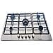 L858X Piano Cottura Incasso a Gas 5 Fuochi 70 cm Colore Inox /Ghisa - Foto miniatura 1