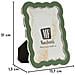 Cornice Portafoto Charlotte Verde In Zinco Argento 12,5x17,5 Cm - Foto miniatura 6