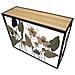 Console Spring In Ferro E Vetro Con Decori Floreali Multicolore 108x37x80 Cm - Foto miniatura 2