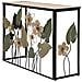 Console Spring In Ferro E Vetro Con Decori Floreali Multicolore 108x37x80 Cm - Foto miniatura 4