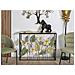 Console Spring In Ferro E Vetro Con Decori Floreali Multicolore 108x37x80 Cm - Foto miniatura 8