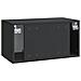 Mobile Porta TV da Muro Nero 59,5 x 31 x 30 cm - Foto miniatura 6